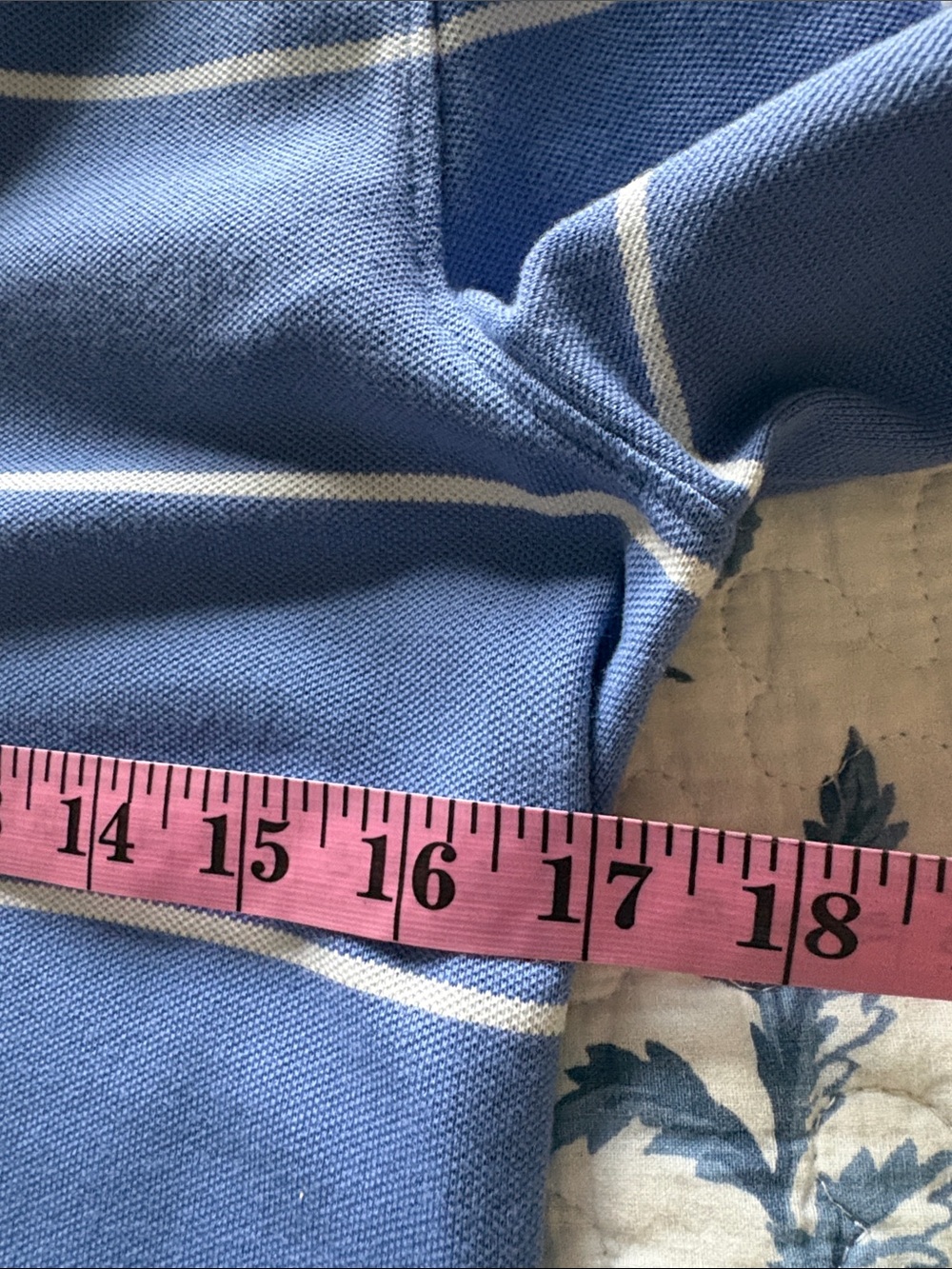 Brooks Brothers Blue and White Striped Long Sleeve Polo Dress Size Medium - Picture 7 of 10
